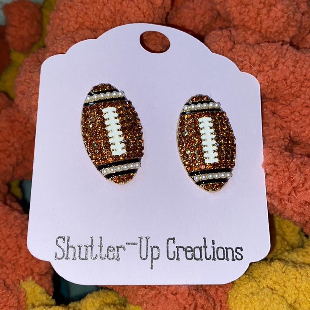 Football earrings